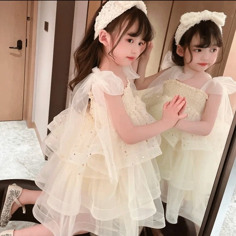 Đầm Công Chúa Nhiều Tầng Phong Cách Phương Tây Ngọt Ngào Mùa Hè Cho Bé Gái