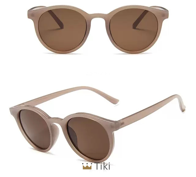 Mắt kính gọng tròn nhỏ chống tia UV400 phong cách Hàn Quốc cho nữ