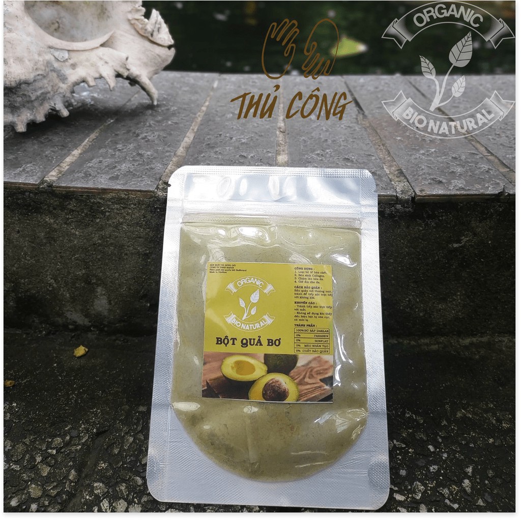 [HAMI NATURAL] Bột đắp mặt nạ Bột Quả Bơ HANDEMADE