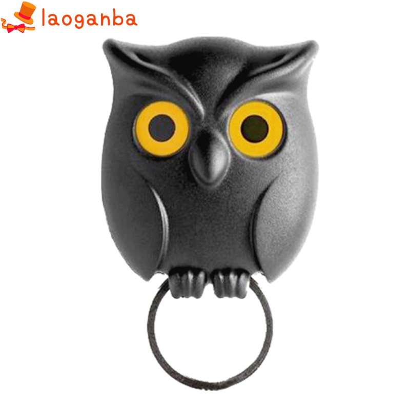 Black Night Owl Wall Key Holder Hanging Hook Keep Keychains Key Ring for Home | BigBuy360 - bigbuy360.vn