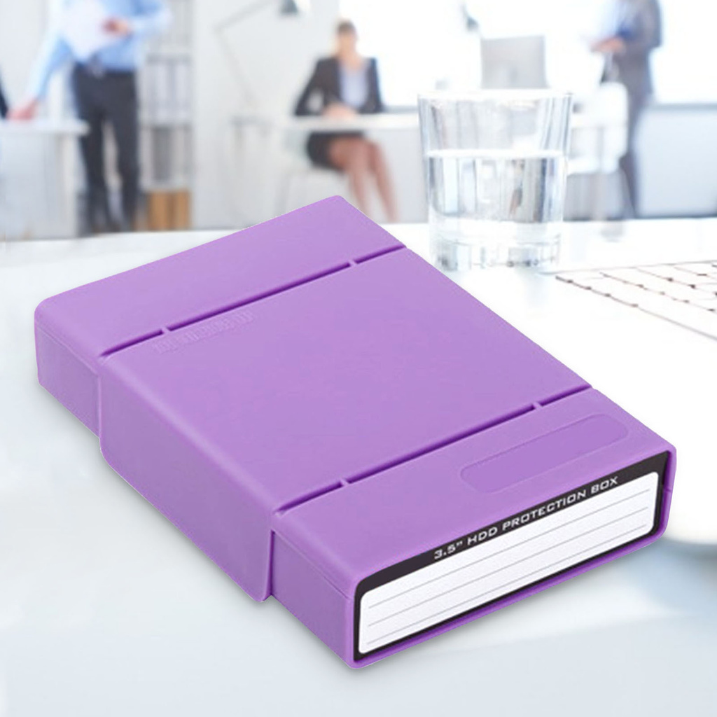 Hộp Đựng Ổ Cứng Chống Sốc Màu Trơn 3.5 Inch | BigBuy360 - bigbuy360.vn