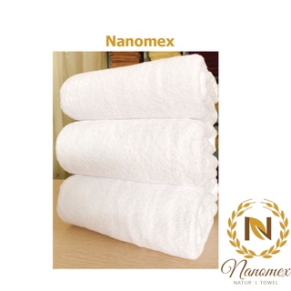 Khăn tắm khách sạn 70x140 loại dày trắng cao cấp 100% cotton thấm hút mềm mại (500 -550g)