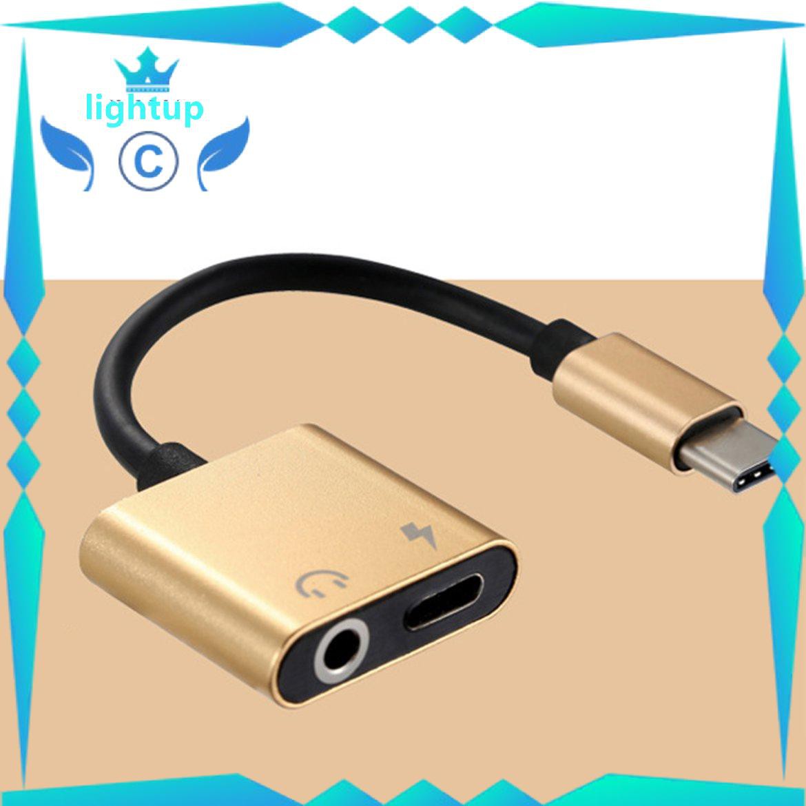 Cáp Chuyển Đổi Usb C Sang Jack 3.5 Type C 2 Trong 1 Đầu Cắm 3.5mm