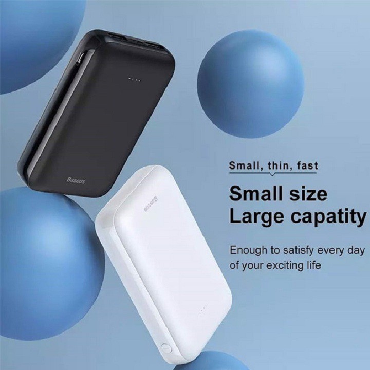 Sạc dự phòng siêu nhỏ mini 10000mAh - chính hãng Baseus