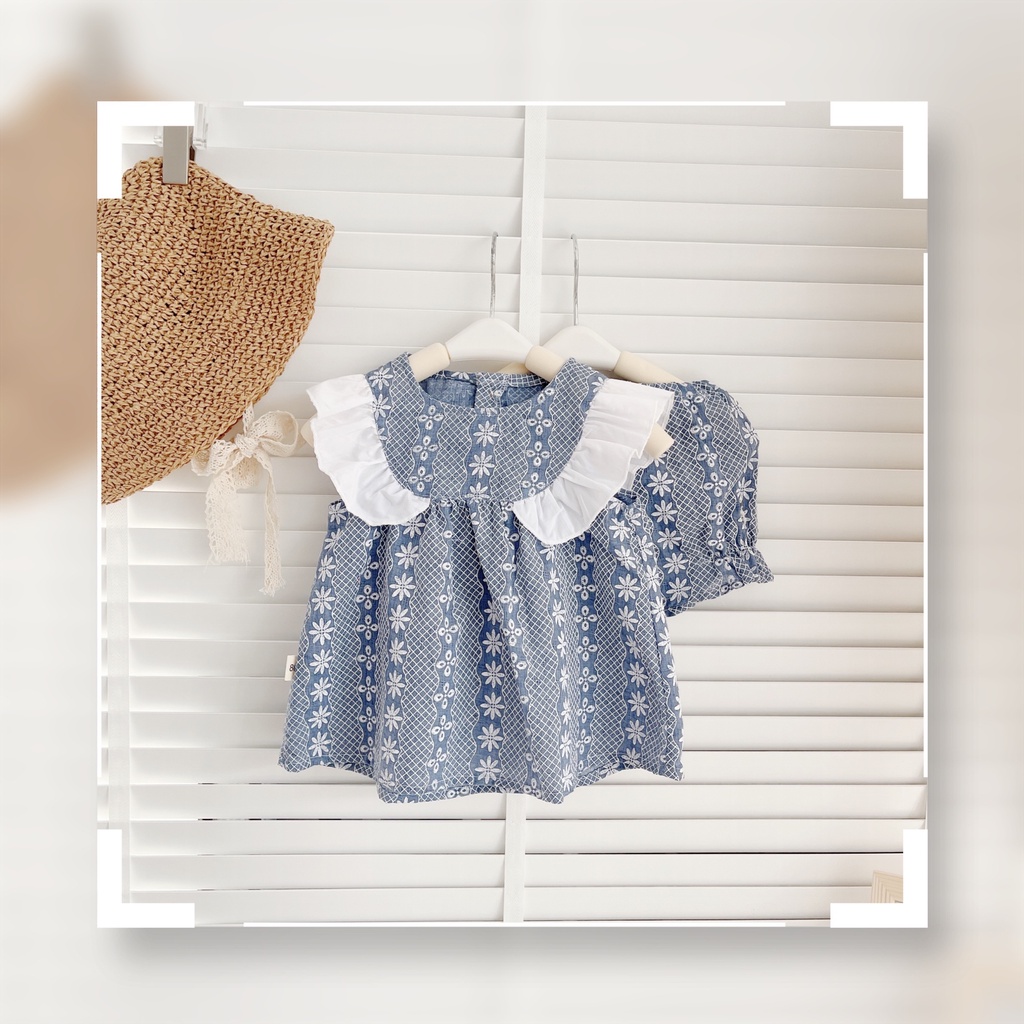 ✨BÁN SỈ✨S003-Set bộ ren bé gái 3  màu trắng ,xanh,hồng