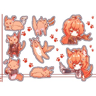 Sticker - Hình dán Diluc -meow
