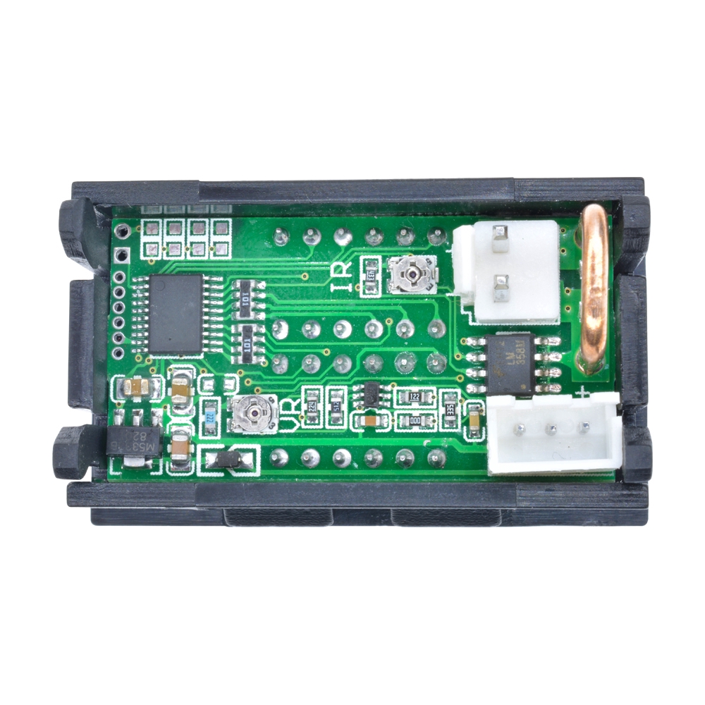 Vôn kế kiêm ampe kế PCBFUN DC 0-200V 10A hiển thị kỹ thuật số kép đỏ và đỏ LED 4 bit 5 dây