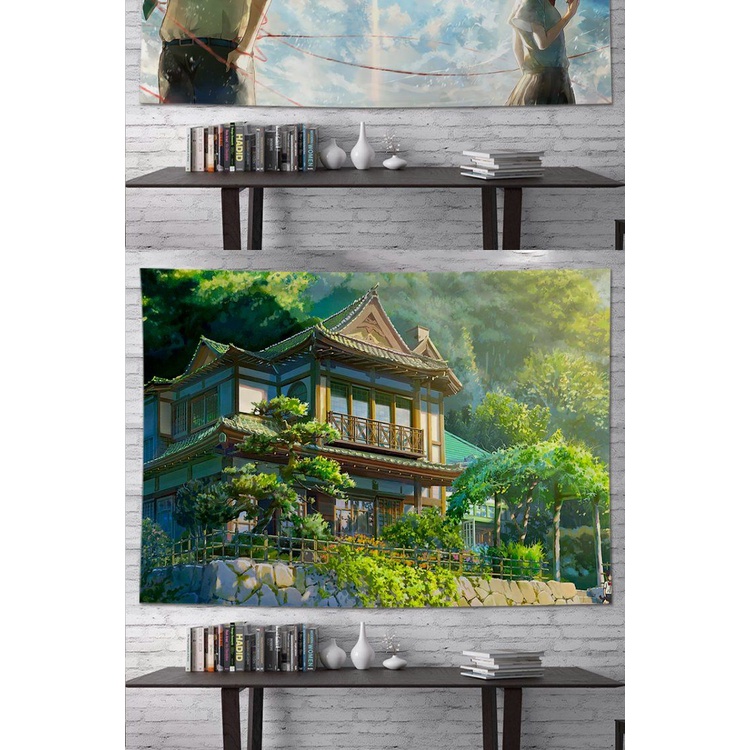 Hoạt Hình Tấm Vải Treo Tường In Hình Nhân Vật Phim Anime Your Name