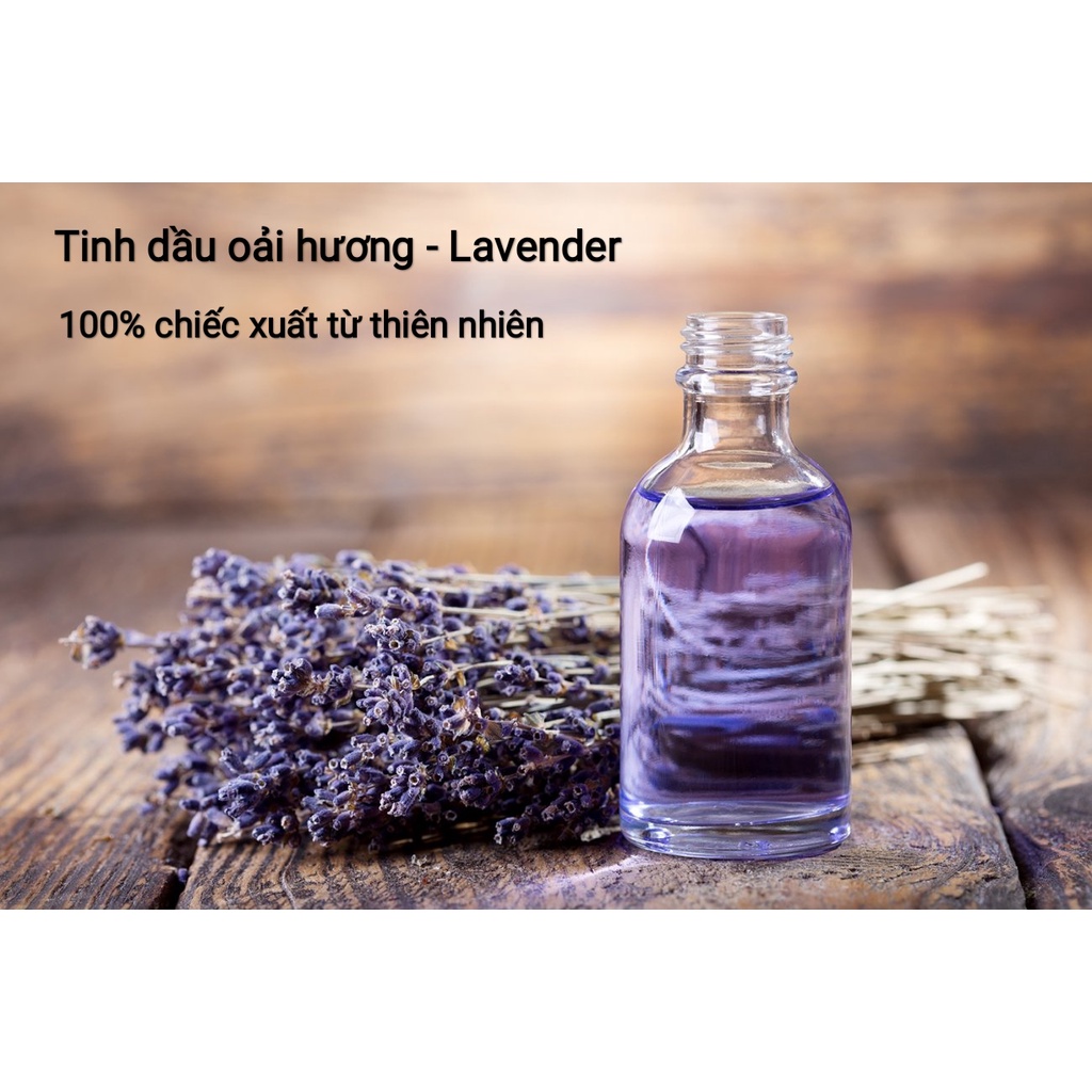 Lọ tinh dầu thơm phòng, tinh dầu thiên nhiên nguyên chất 100% oải hương, Lavender 100ml