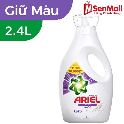 Nước giặt Ariel giữ màu 2.4kg