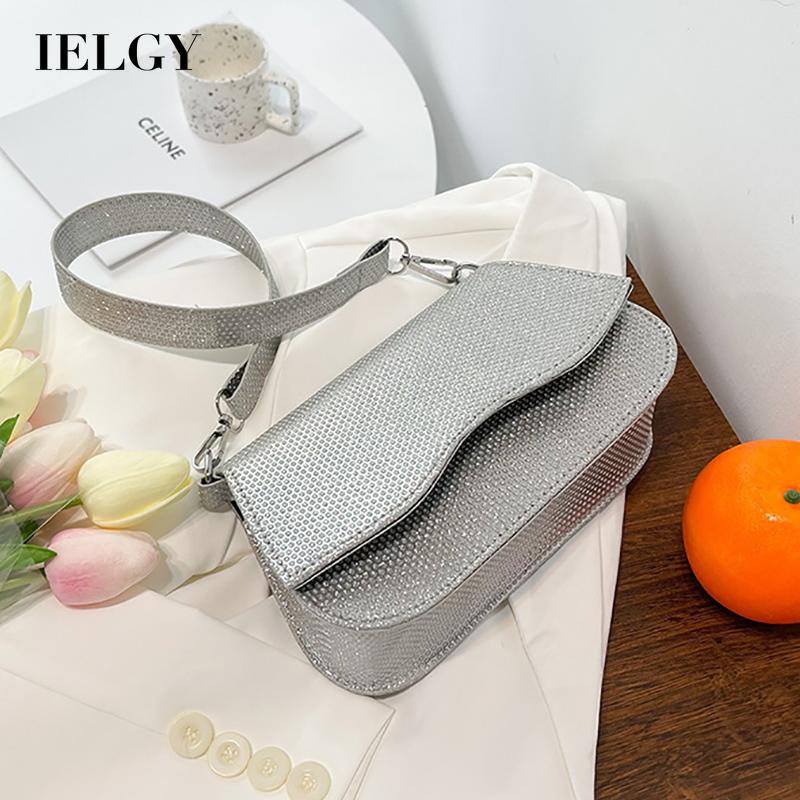 Túi đeo vai IELGY dáng vuông màu sắc đơn giản phong cách phương Tây