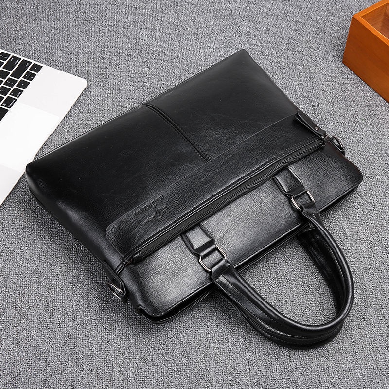Túi da đeo vai đựng máy tính đa năng dày dặn cho nam NSGSB3 | BigBuy360 - bigbuy360.vn