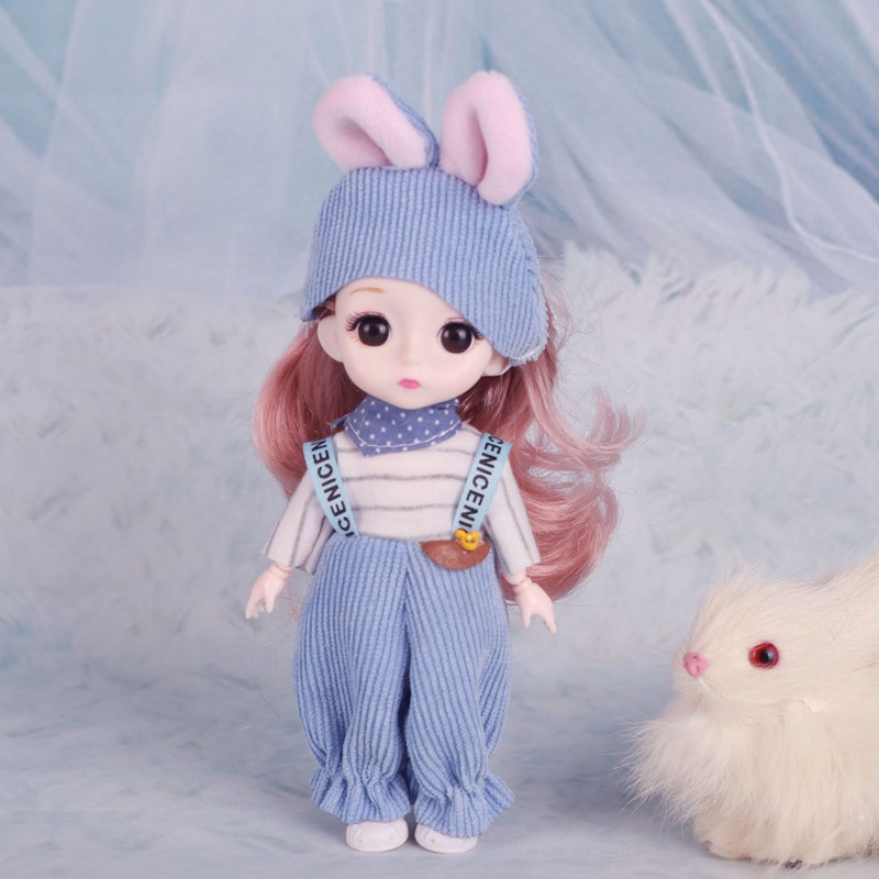 Đầm Công Chúa Mini 17cm Hóa Trang Cho Búp Bê Dễ Thương