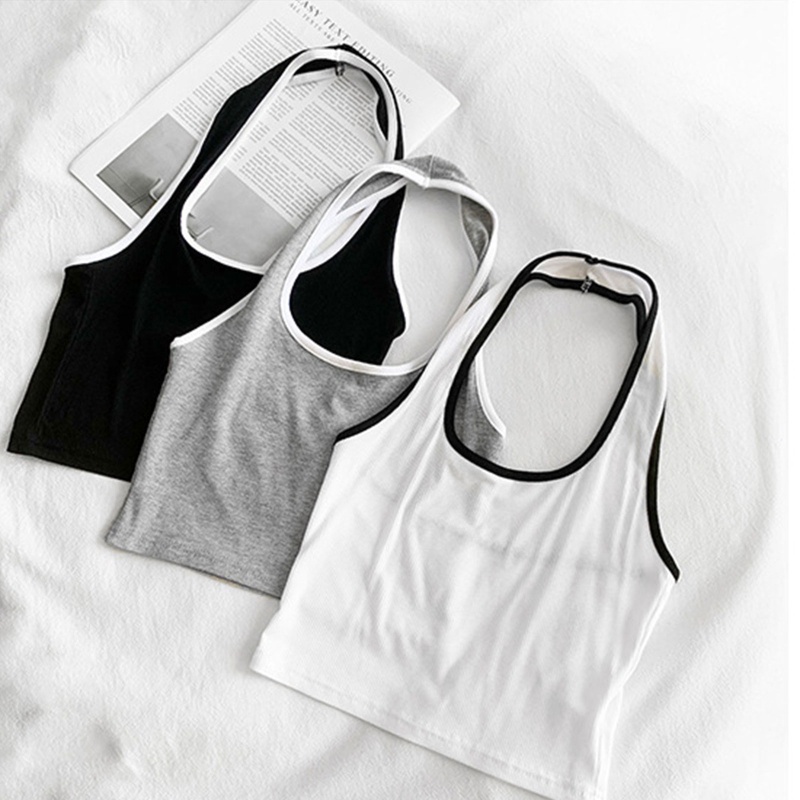 Áo Croptop Sát Nách Phong Cách Thể Thao Cho Nữ