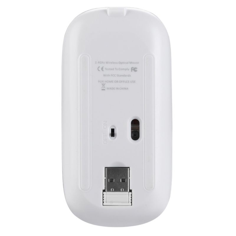 Chuột máy tính M80 không dây 2.4G USB 1600DPI không ồn có sạc cho máy tính