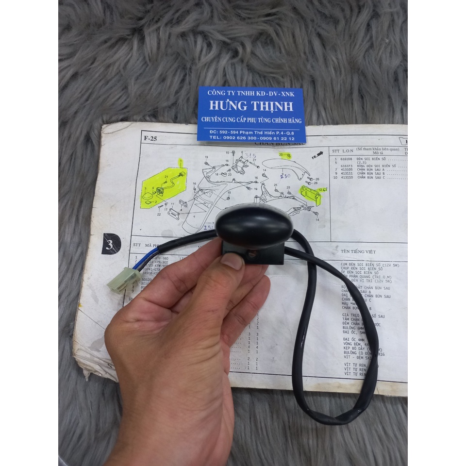 Cóc Đèn Sau Sh Ý , Exciter , Grender , Noza