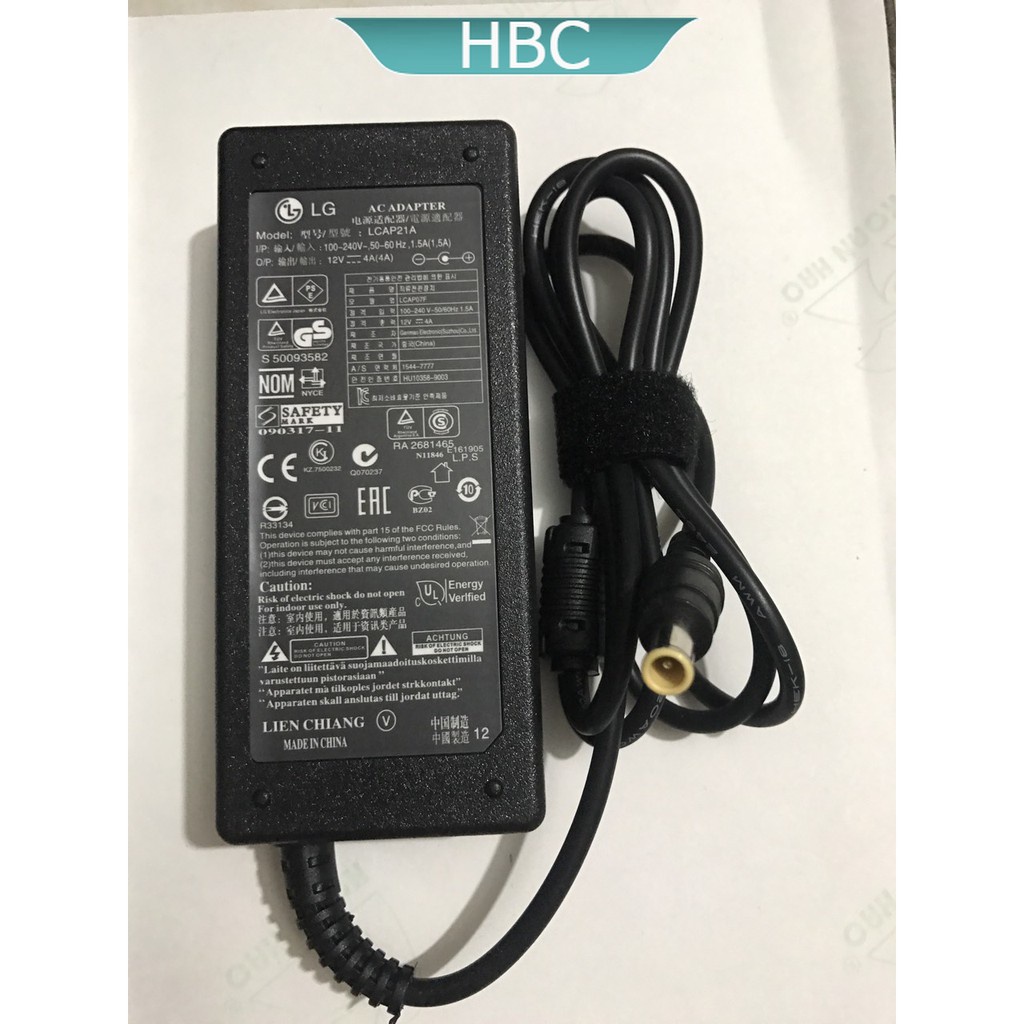 Nguồn Màn Hình LG 12V - 4A