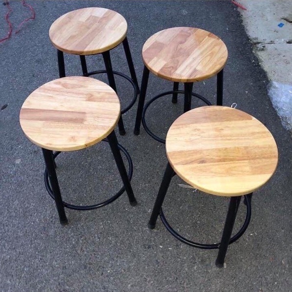 Ghế đôn cafe quán ăn chân sắt Hàng mới 100%