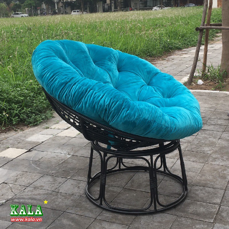 Ghế thư giãn Papasan mây nhựa.