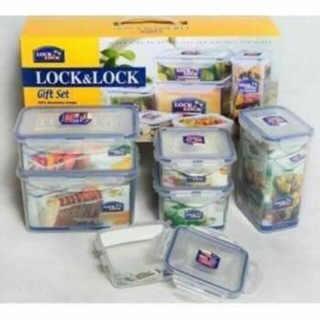 Bộ hộp nhựa lock and lock 6 món