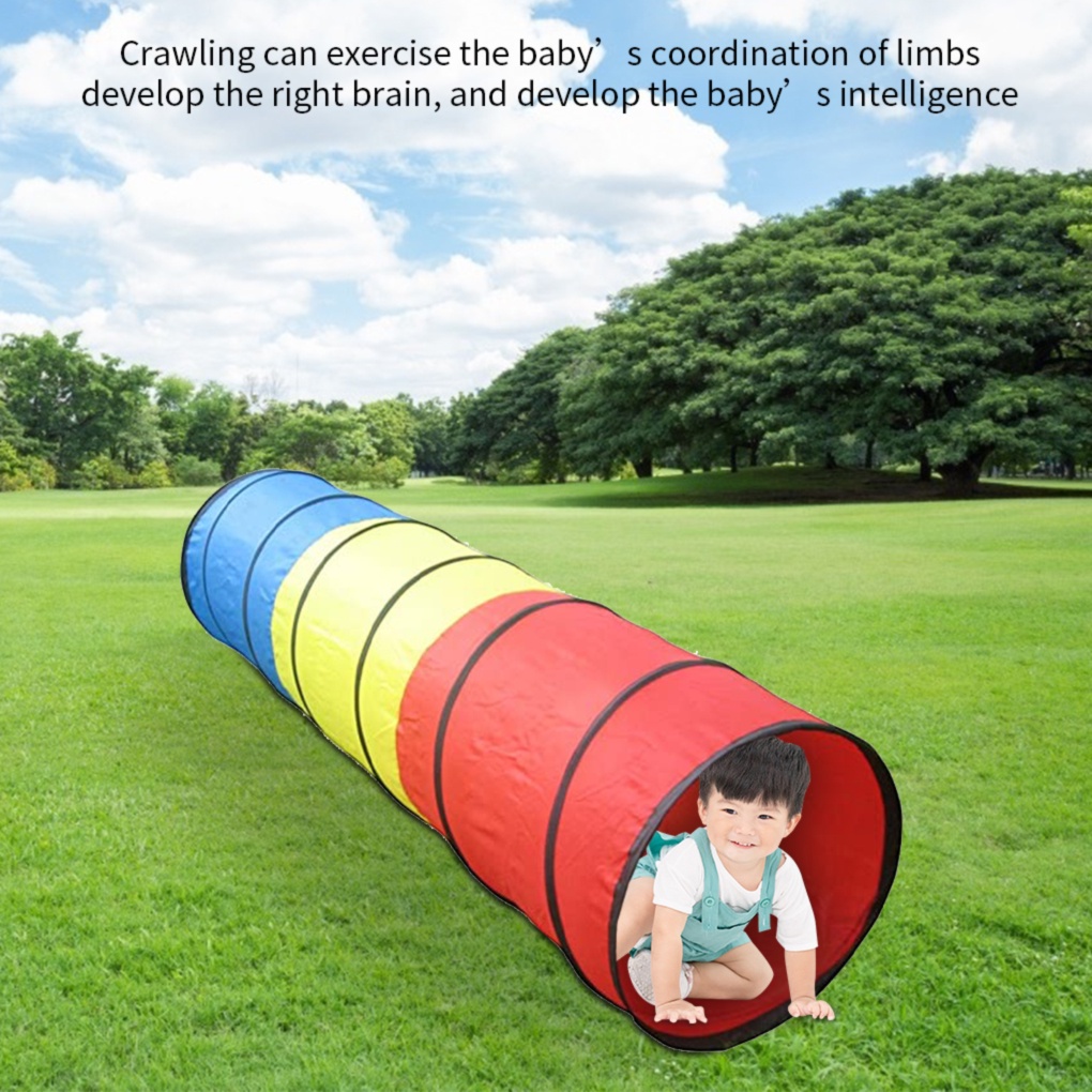 Kids Tunnel Tube Children Play Tent Oxford Cloth Sensory Training Kindergarten Baby Crawling Toy  【broxah】