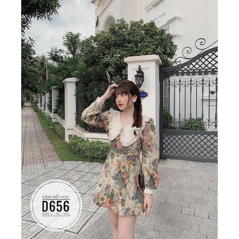 BIGSIZE Đầm bố hoa D656