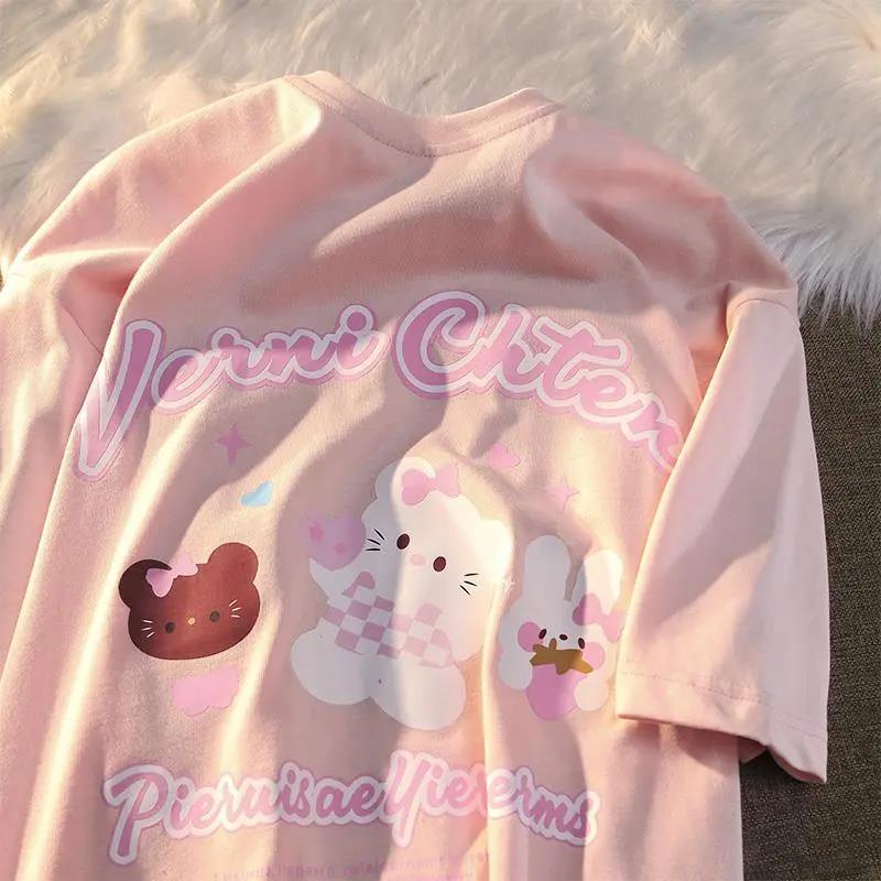 NRVP Áo Thun 100% Cotton Dáng Rộng Thời Trang Hàn Quốc Cho Nữ