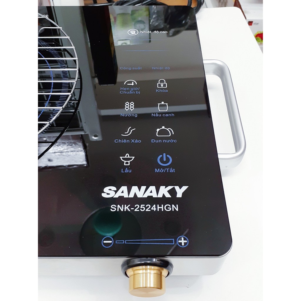 [Mã 267ELSALE hoàn 7% đơn 300K] Bếp hồng ngoại cảm ứng Sanaky SNK-2524HGN, đen chính hãng