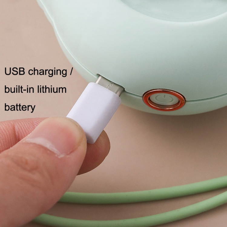 Quạt Usb Mini Cầm Tay Hình Dấu Chân Mèo Dễ Thương Có Thể Sạc Lại