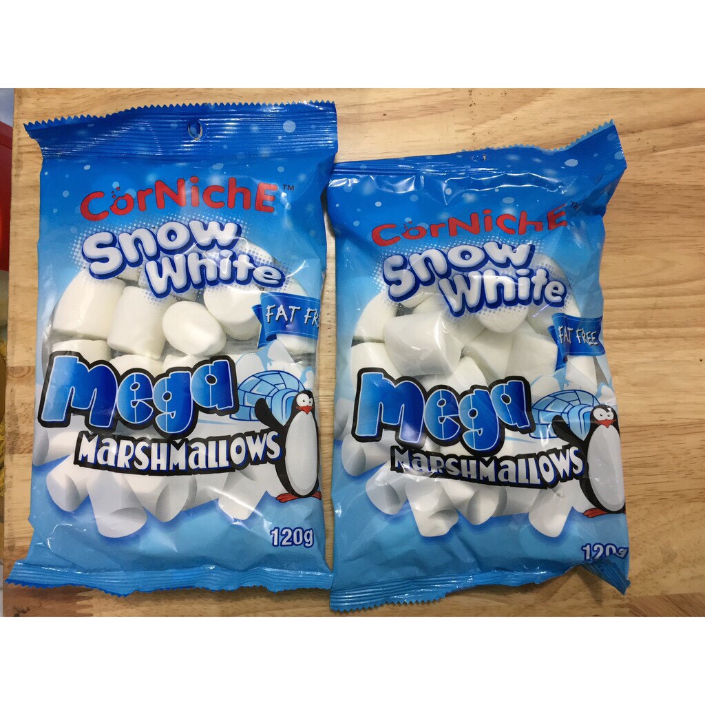 Kẹo Marshmallow trắng Snow White CorNiche 120g Xuất xứ Phillippines