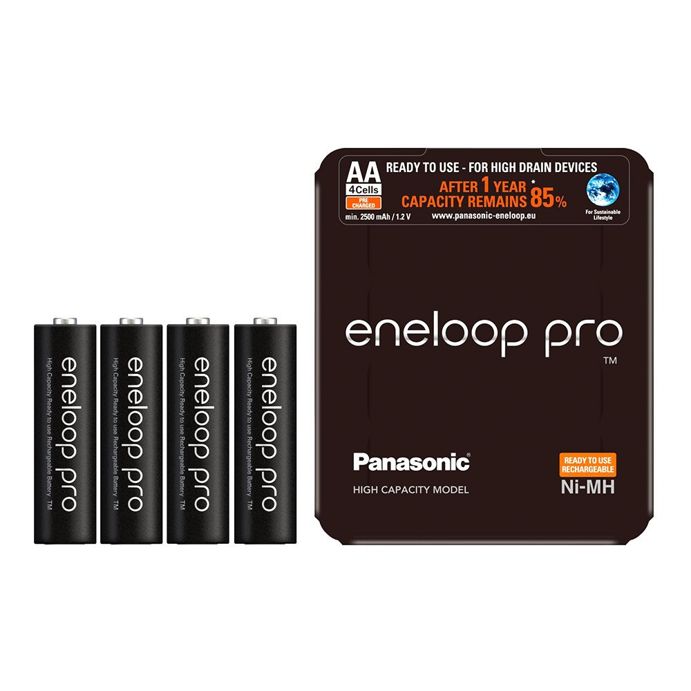 Vỉ 4 pin sạc AA Panasonic Eneloop Pro 2550mAh JAPAN - box nội địa (Đen)