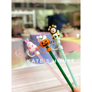 Ống hút & nút đậy chắn bụi siêu cute