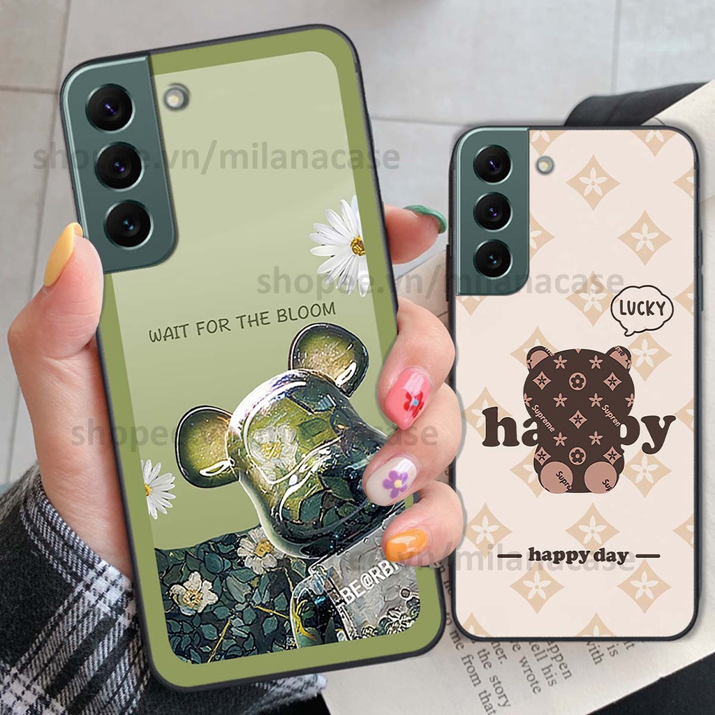 Ốp Samsung S22 / S22 Plus / S22 Ultra / S22+ gấu be@rBrick gấu Teddy Kaws siêu đẹp, phong cách, cá tính