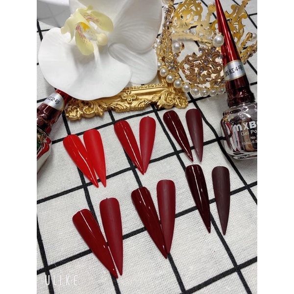 Set gel đỏ mxbon lẻ chai