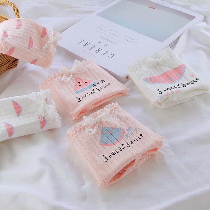 Quần Lót Cotton Hình Dưa Hấu Dễ Thương