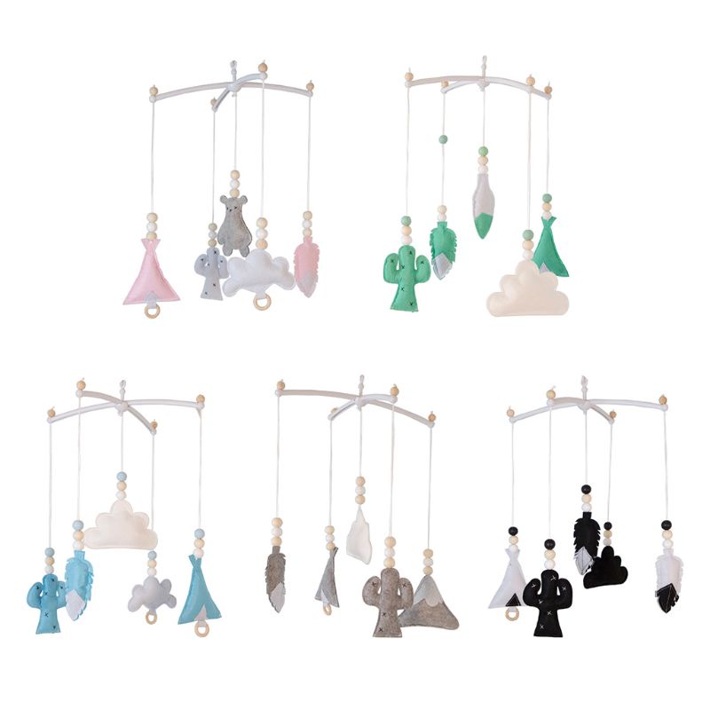 Chuông Gió Lục Lạc Di Động Xâu Hạt Phong Cách Bắc Âu Trang Trí Phòng Ngủ Cho Bé