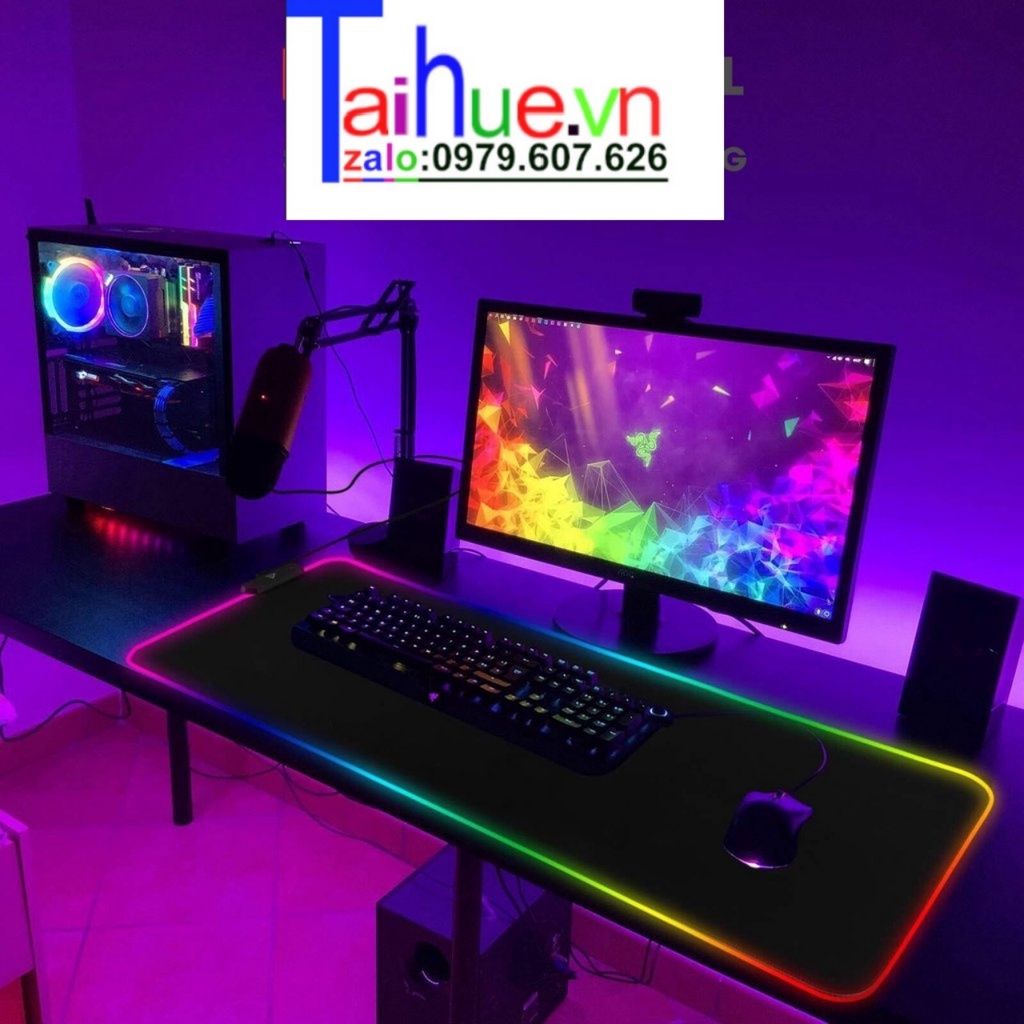 Lót chuột, pad chuột cỡ lớn, in 3d đẹp bo viền chắc chắn bền bỉ với thời gian