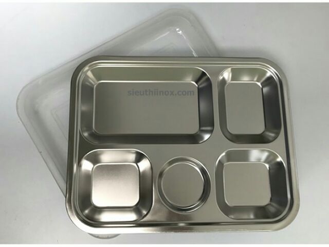 Khay cơm inox 100% loại sâu