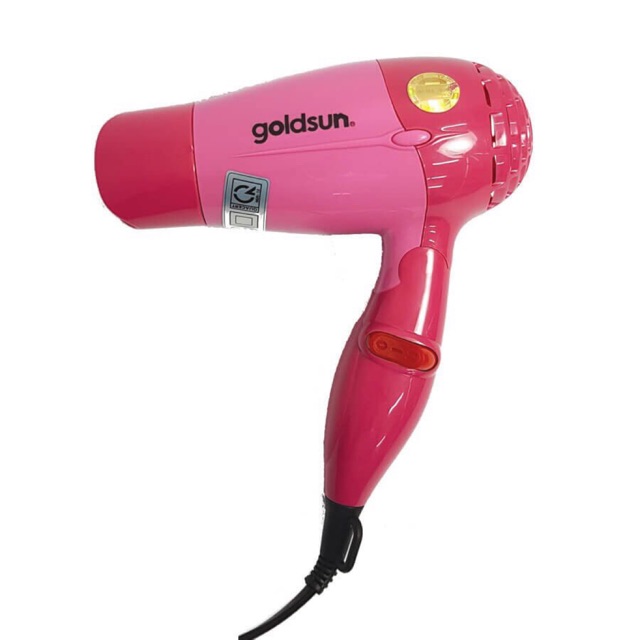 Máy sấy tóc Goldsun HD-GXD851 - 650W, 2 tốc độ, màu Hồng/Đỏ/Xanh, bảo vệ chống quá nhiệt