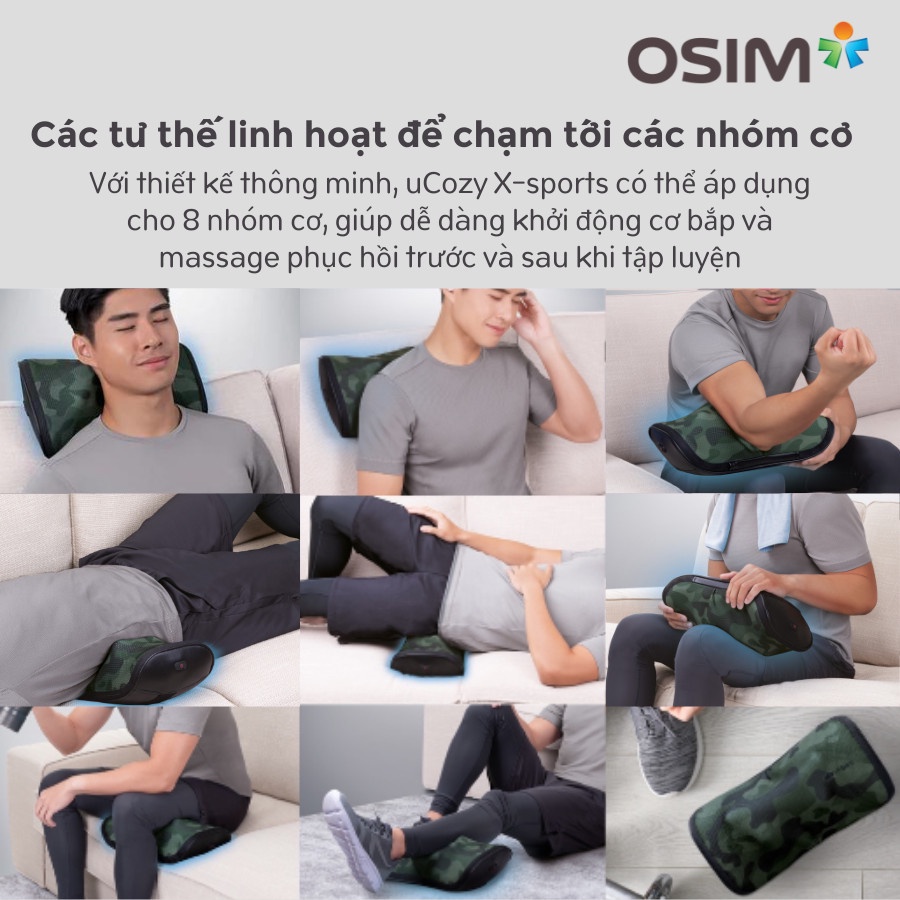 Gối massage thể thao OSIM uCozy X-sports