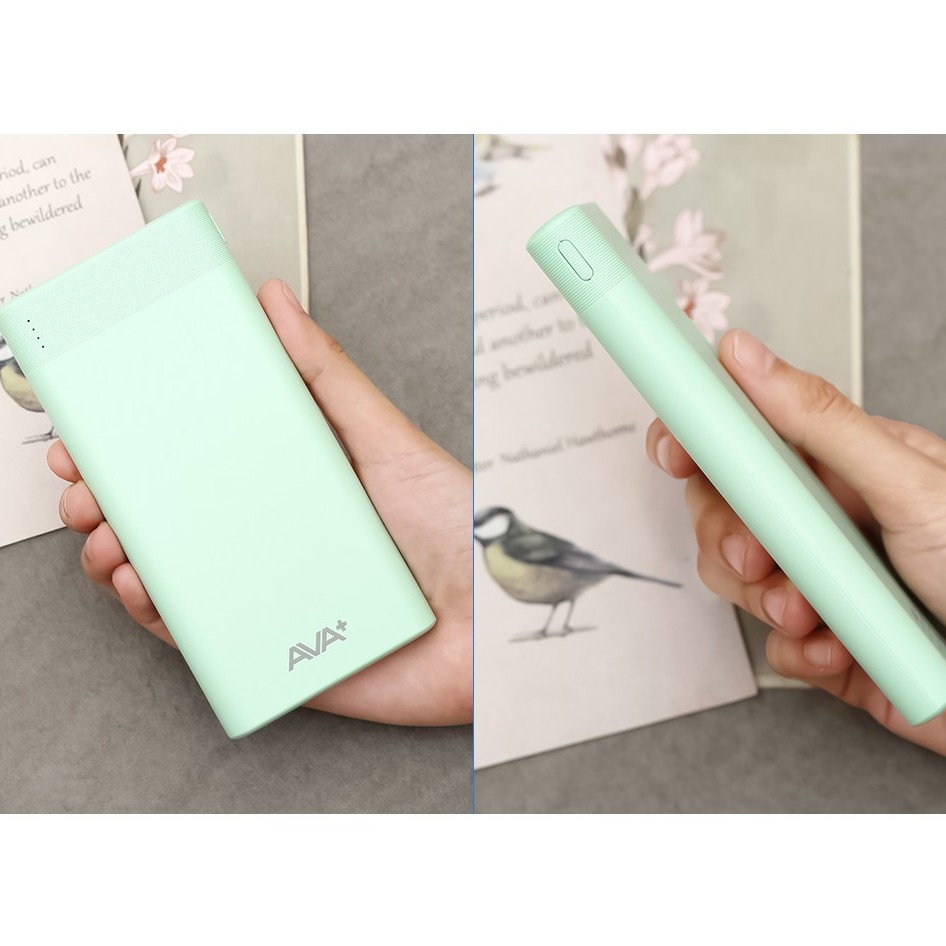 Pin sạc dự phòng AVA JP208 10000mAh Micro USB - Chính hãng BH 12 tháng