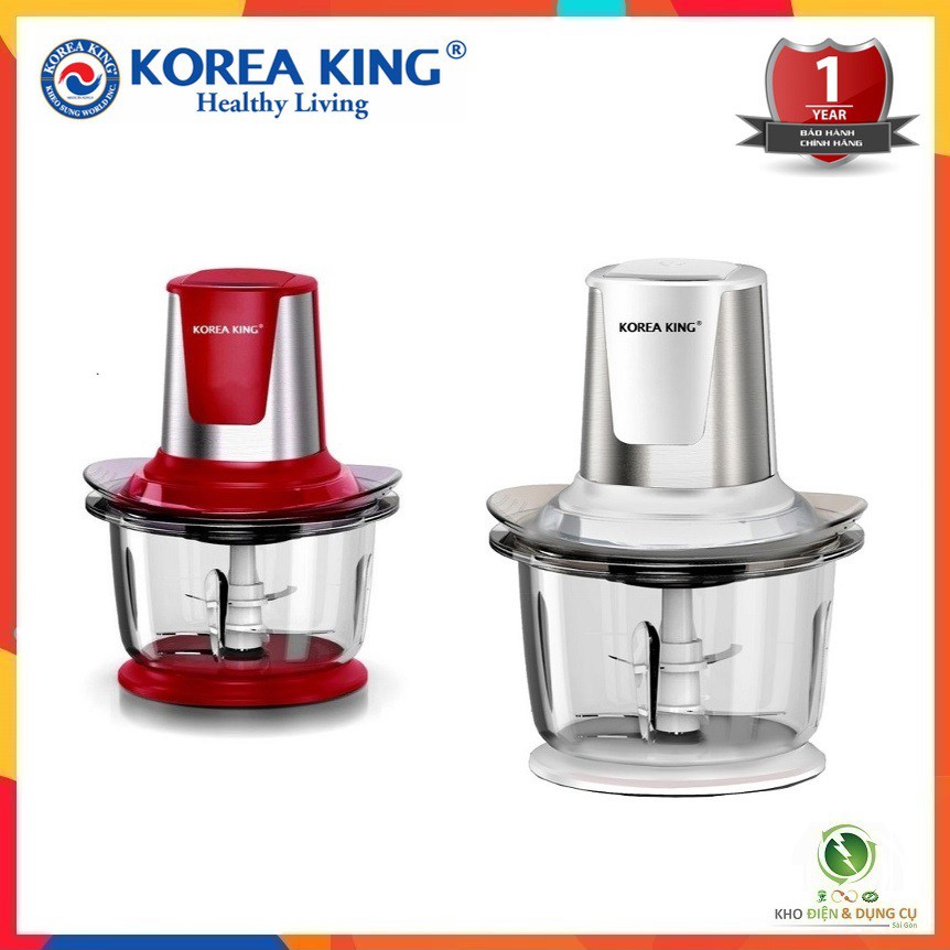 MÁY XAY THỊT GIA ĐÌNH KOREA KING KMC-8505G ĐA NĂNG DUNG TÍCH 1 LÍT ( BẢO HÀNH 12 THÁNG)