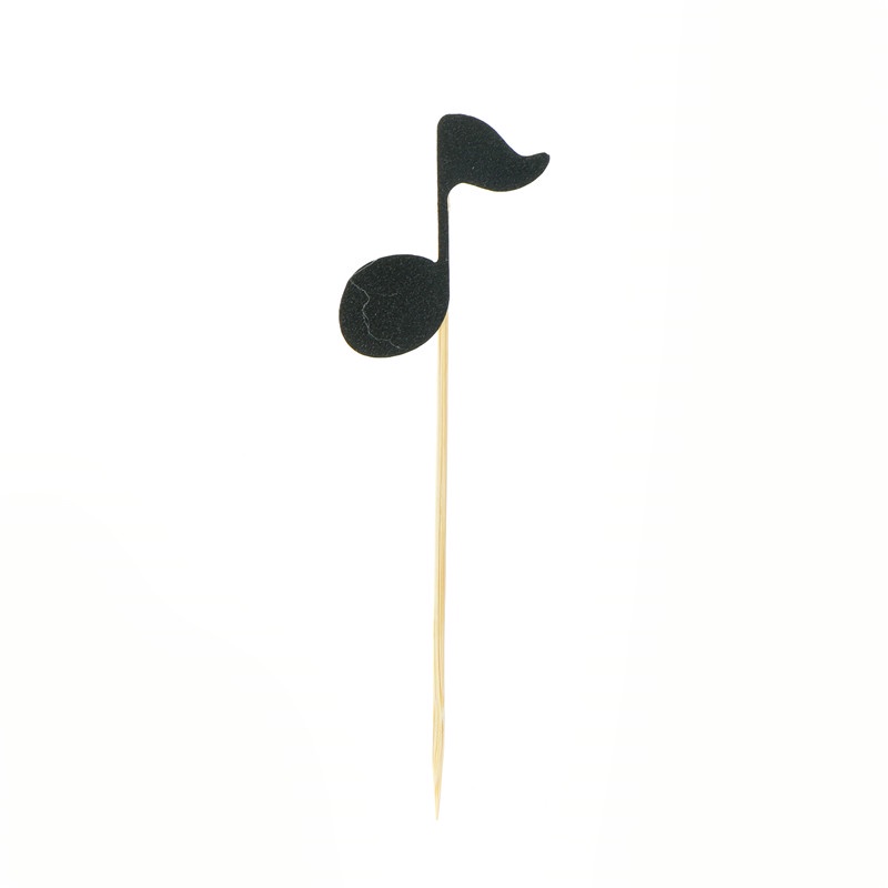 Set 6 Que Cắm Trang Trí Bánh Kem Hình Nốt Nhạc Xinh Xắn