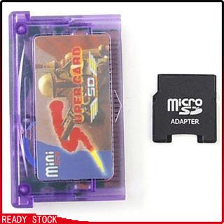 Mini super card & sd flash card adapter cartridge 2gb game backup device for gba sp gbm ids nds