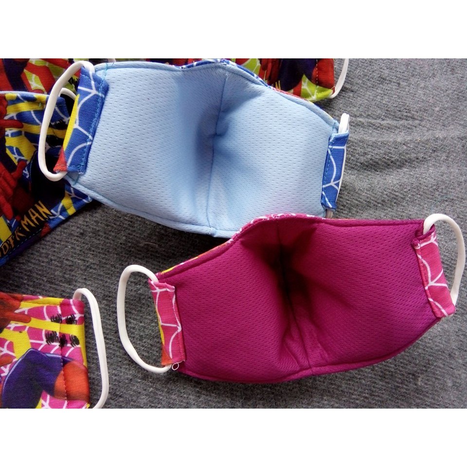 Khẩu trang Siêu nhân người nhện cho bé trai - hàng đẹp 3 lớp, | BigBuy360 - bigbuy360.vn