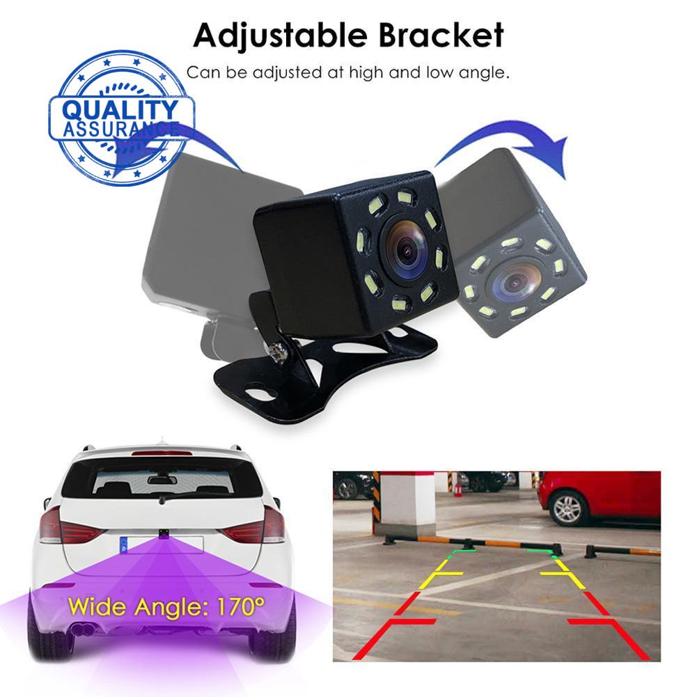 Camera sau 8LED 170o chống thấm nước màu đen J8Y9