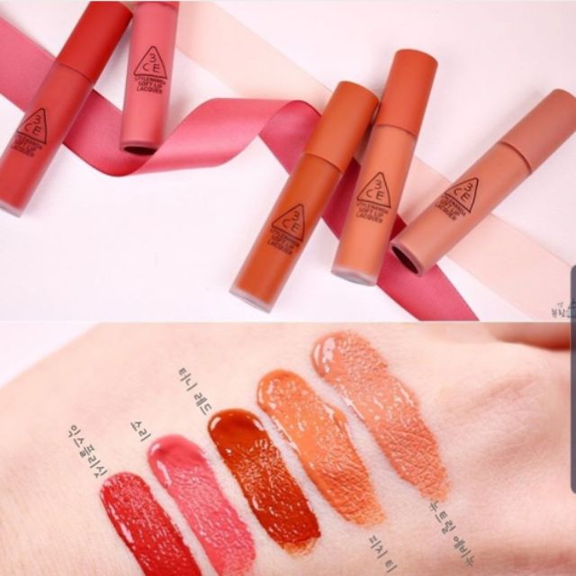 Son kem 3CE Soft Lip Lacquer