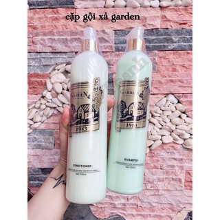 Bộ Gội Xả Garden Siêu Mượt Cặp Gội Xả Phục Hồi Tóc Hư Tổn chai gội1100ml + chai xả 1100ml