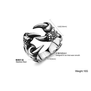 Nhẫn nam móng vuốt rồng