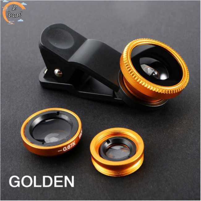 Ống KíNh Camera GóC RộNg 3 Trong 1 Cho ĐiệN ThoạI Samsung Huawei